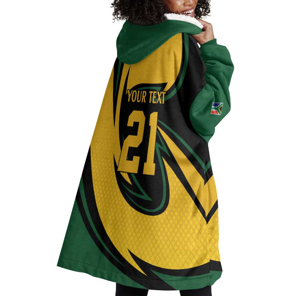 Springbok South Africa Cricket Custom Wearable Blanket Hoodie Unique Pattern LT9