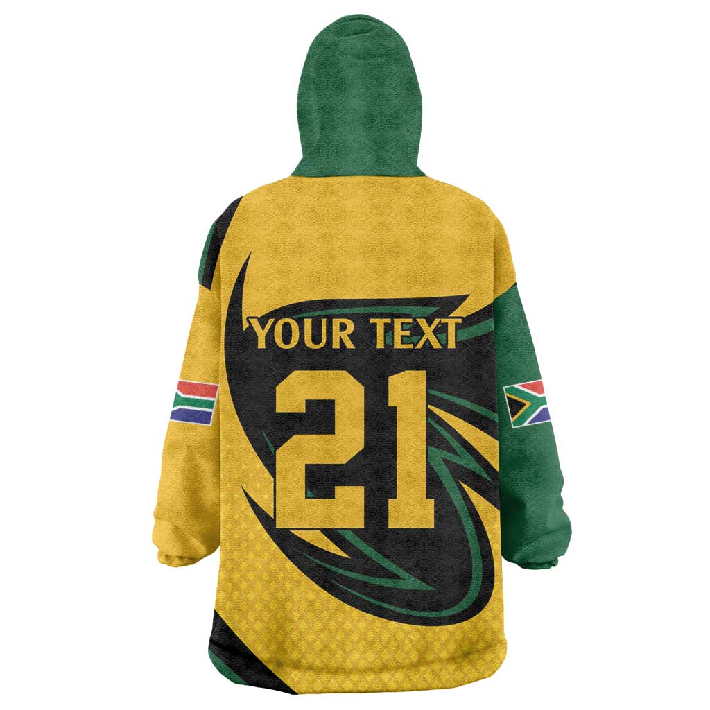 Springbok South Africa Cricket Custom Wearable Blanket Hoodie Unique Pattern LT9