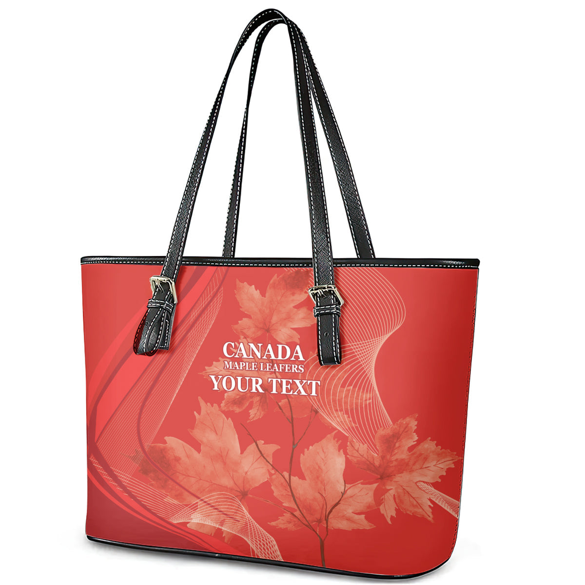 Canada Cricket World Cup 2024 Leather Tote Bag Maple Leafers Make Champions LT9