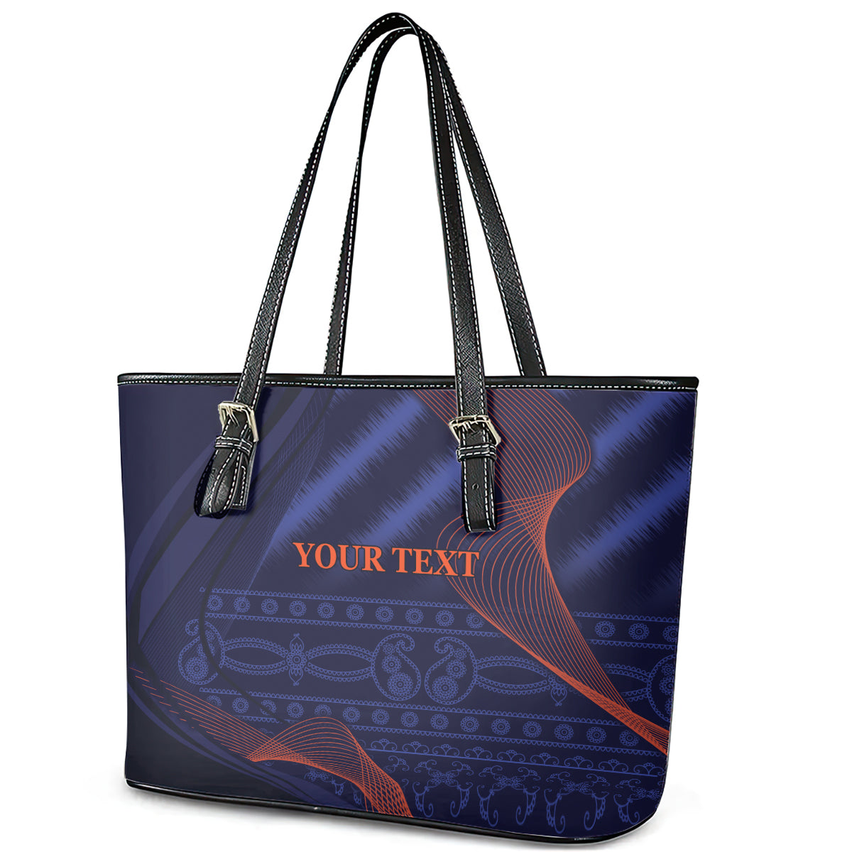 India Cricket World Cup 2024 Leather Tote Bag Men In Blue Make Champions LT9