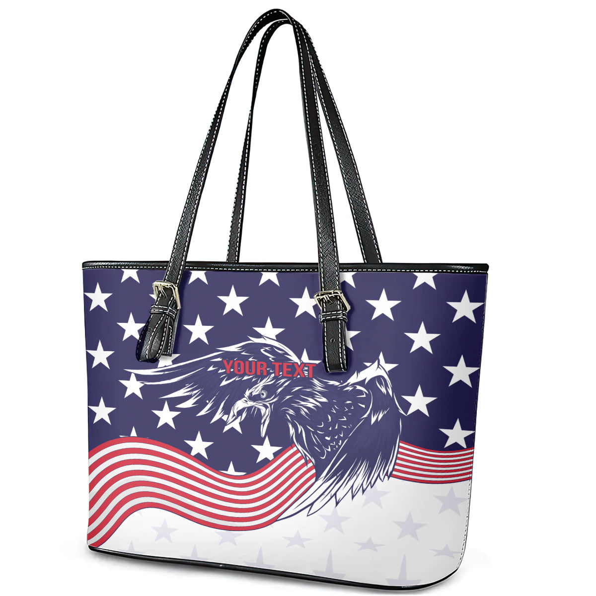 United States Cricket World Cup 2024 Leather Tote Bag USA Badge Eagle Make Champions LT9