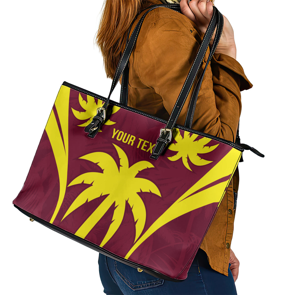 West Indies Cricket World Cup 2024 Leather Tote Bag Windies Make Champions LT9