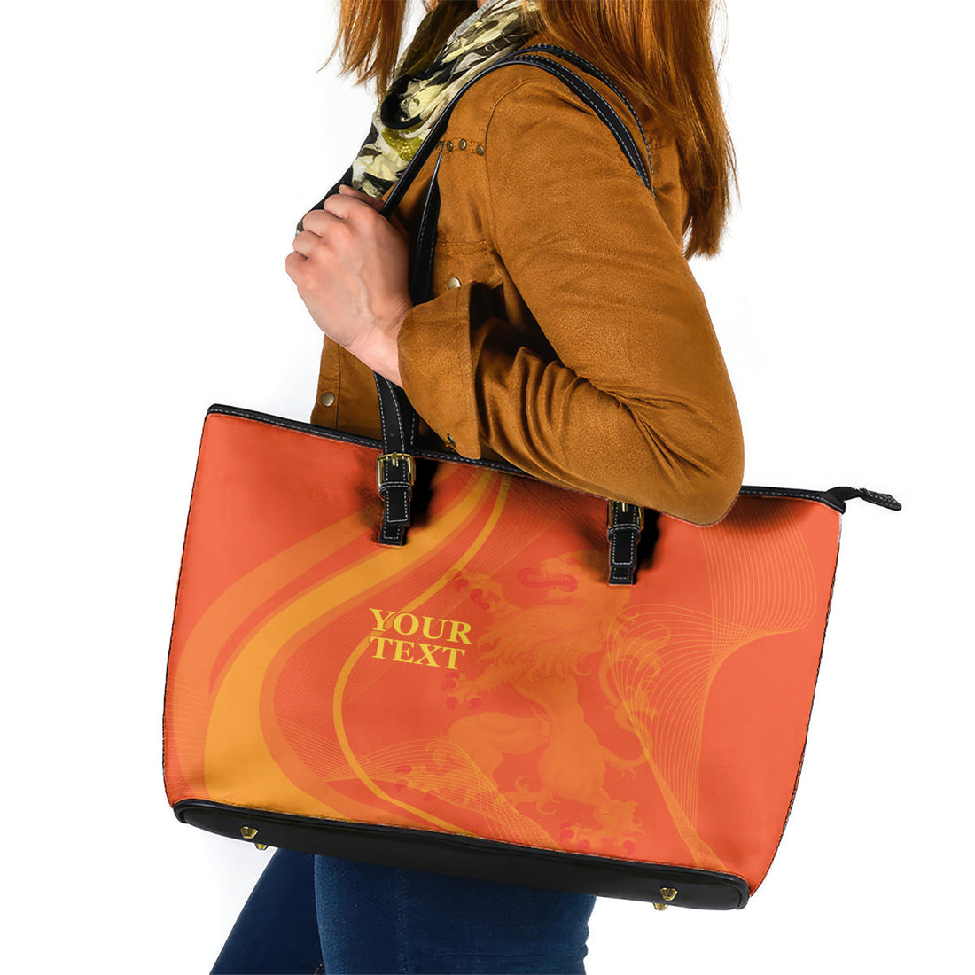 Netherlands Cricket World Cup 2024 Leather Tote Bag The Flying Dutchmen Make Champions LT9