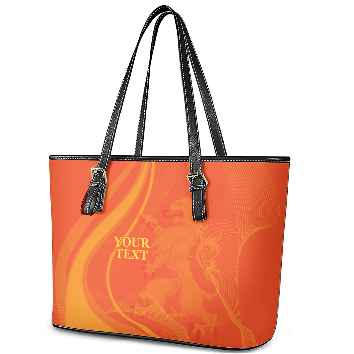 Netherlands Cricket World Cup 2024 Leather Tote Bag The Flying Dutchmen Make Champions LT9