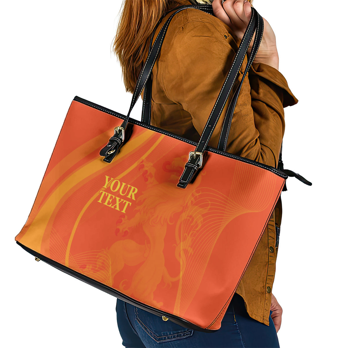 Netherlands Cricket World Cup 2024 Leather Tote Bag The Flying Dutchmen Make Champions LT9