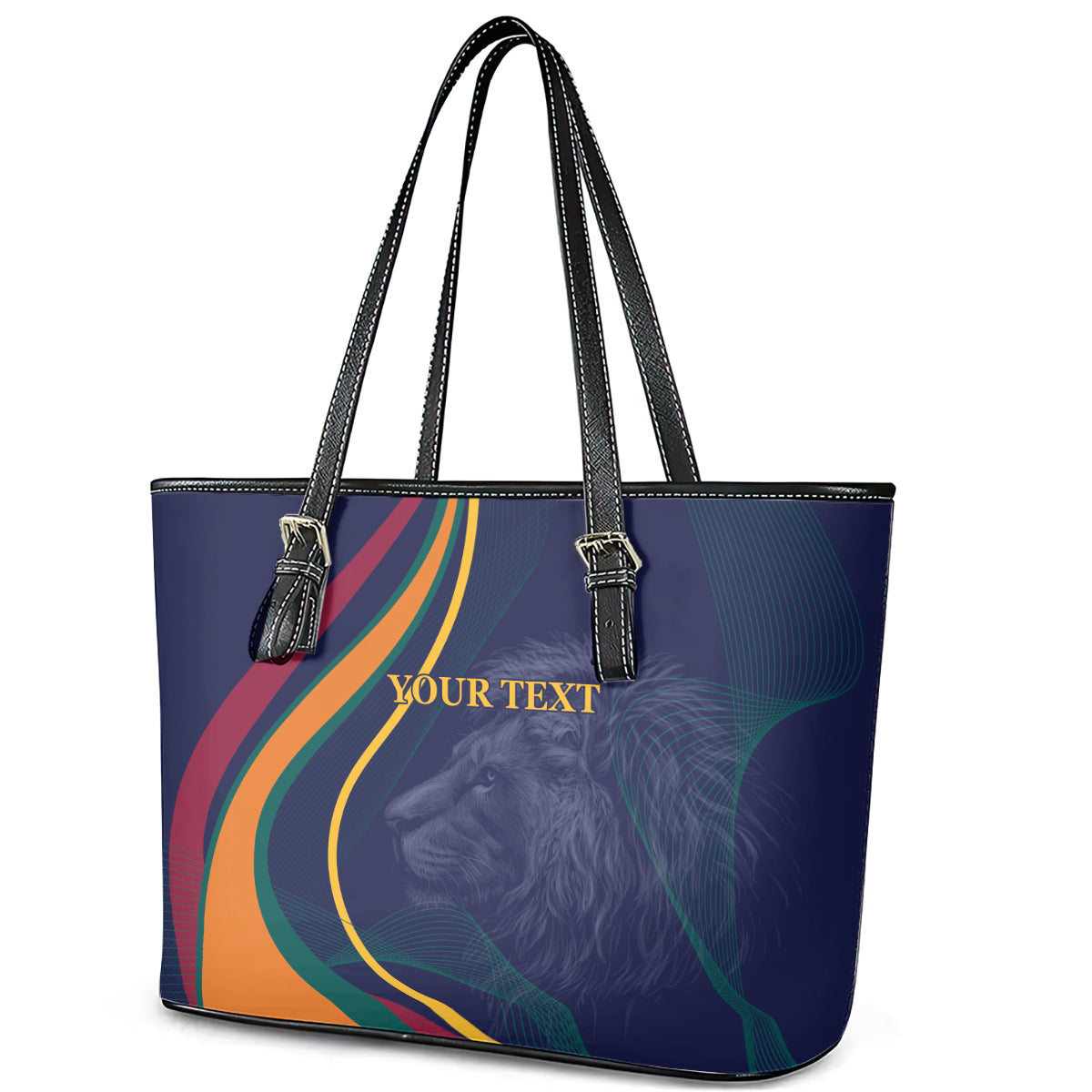 Sri Lanka Cricket World Cup 2024 Leather Tote Bag Shri Lanka Jathika Crikat Kandayama LT9