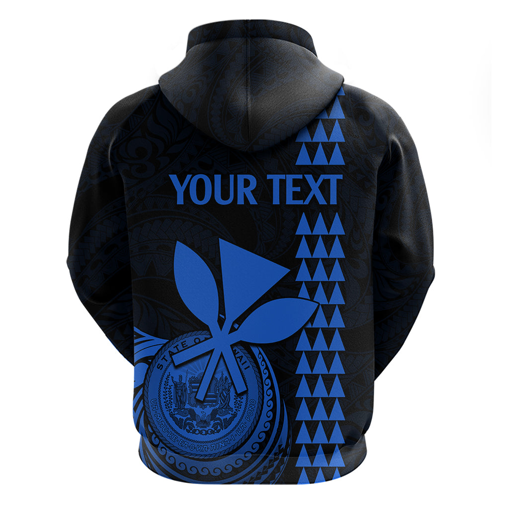 Custom Hawaii Hoodie King Kamehameha - Blue LT9