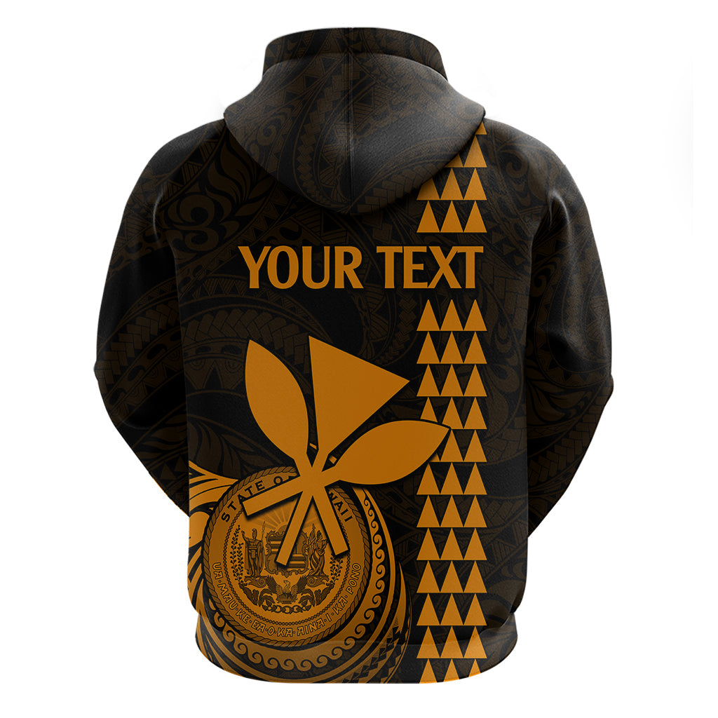 Custom Hawaii Hoodie King Kamehameha - Gold LT9