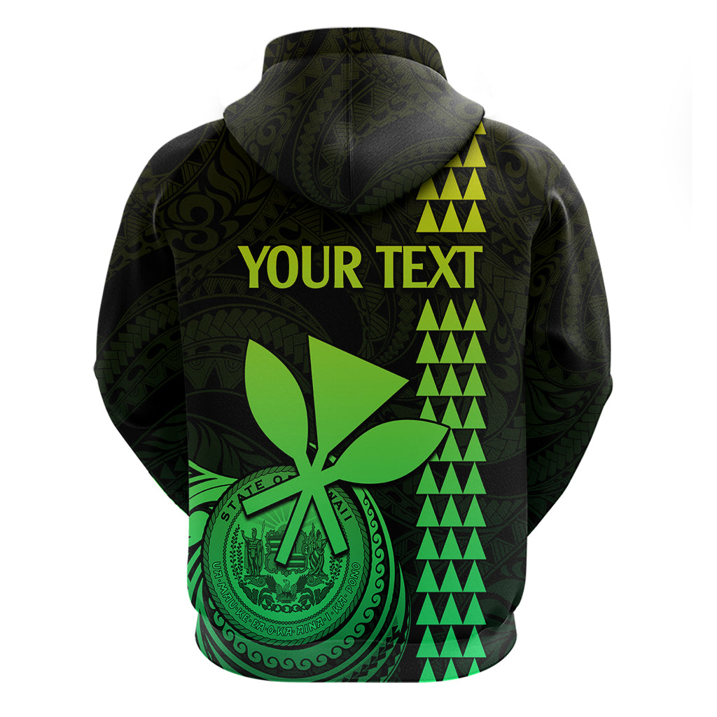 Custom Hawaii Hoodie King Kamehameha - Lime LT9