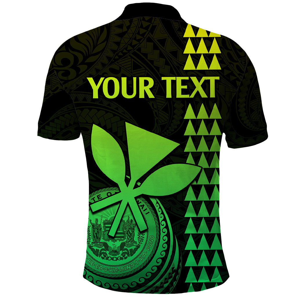 Custom Hawaii Polo Shirt King Kamehameha - Lime LT9