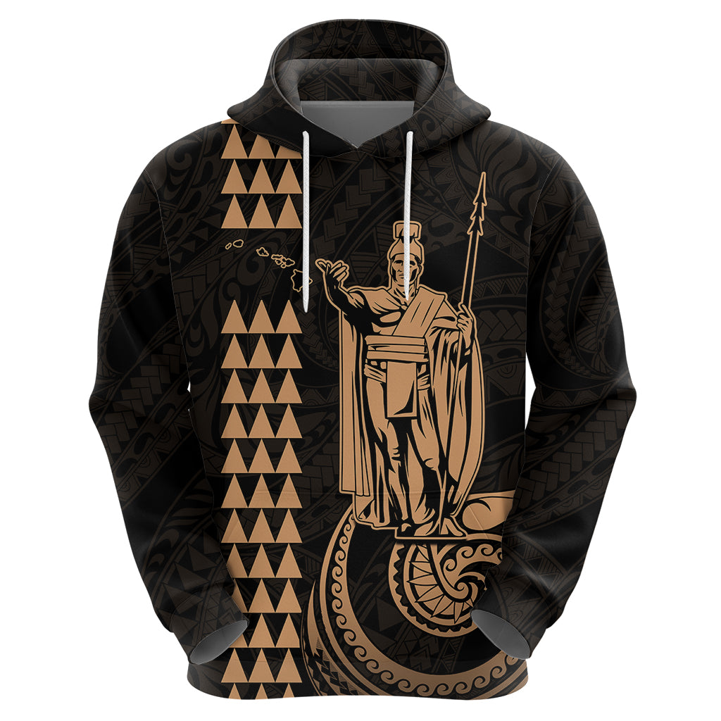Custom Hawaii Hoodie King Kamehameha - Nude LT9