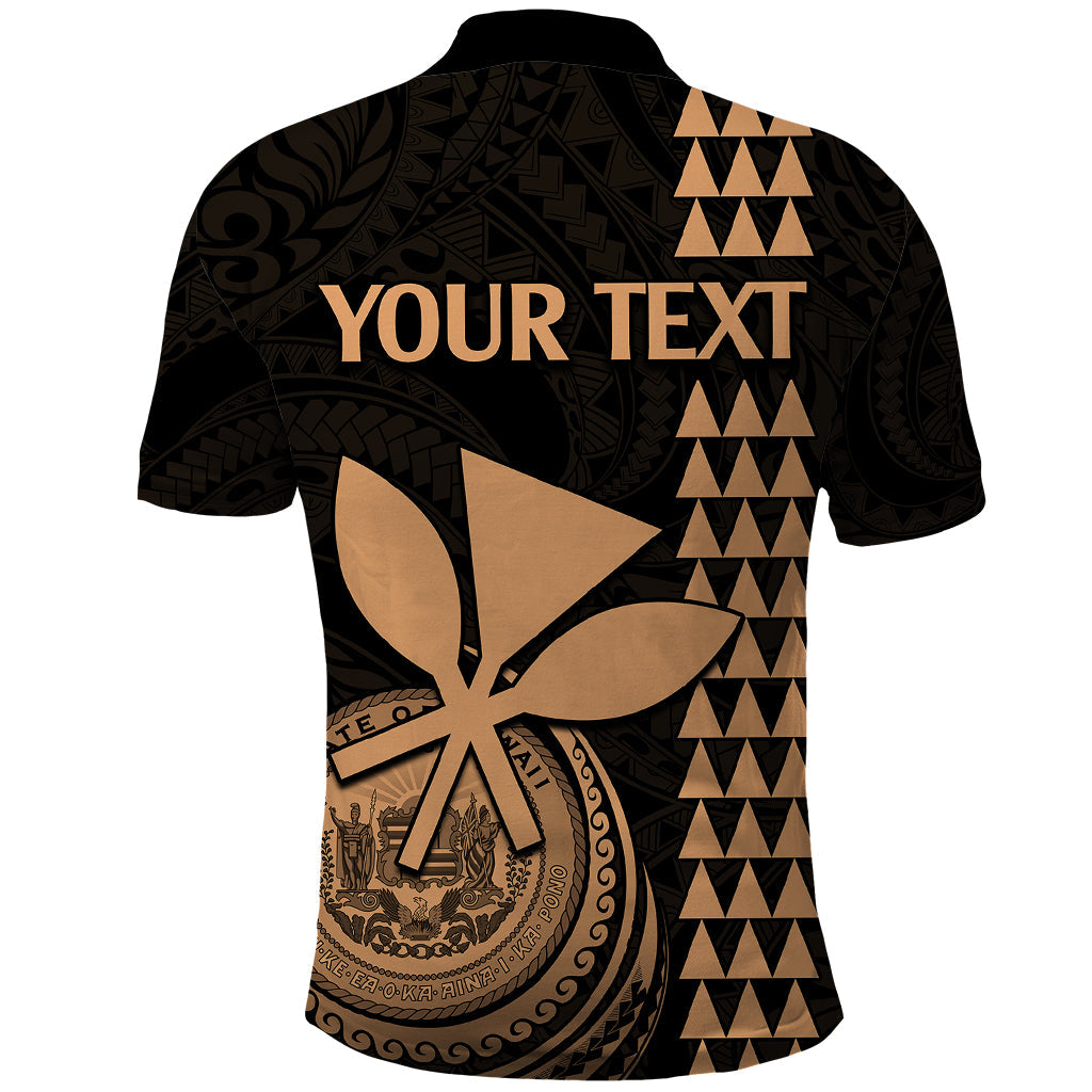 Custom Hawaii Polo Shirt King Kamehameha - Nude LT9