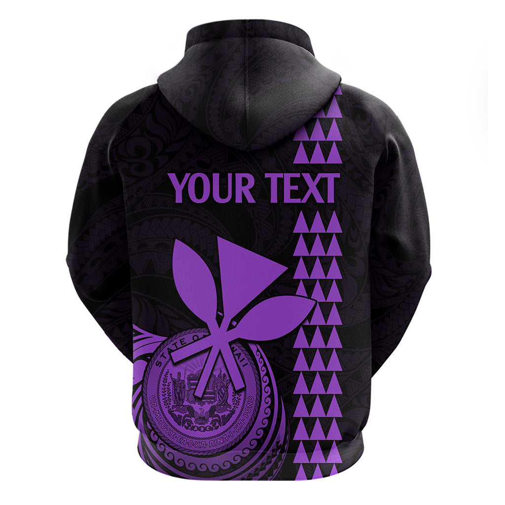 Custom Hawaii Hoodie King Kamehameha - Purple LT9