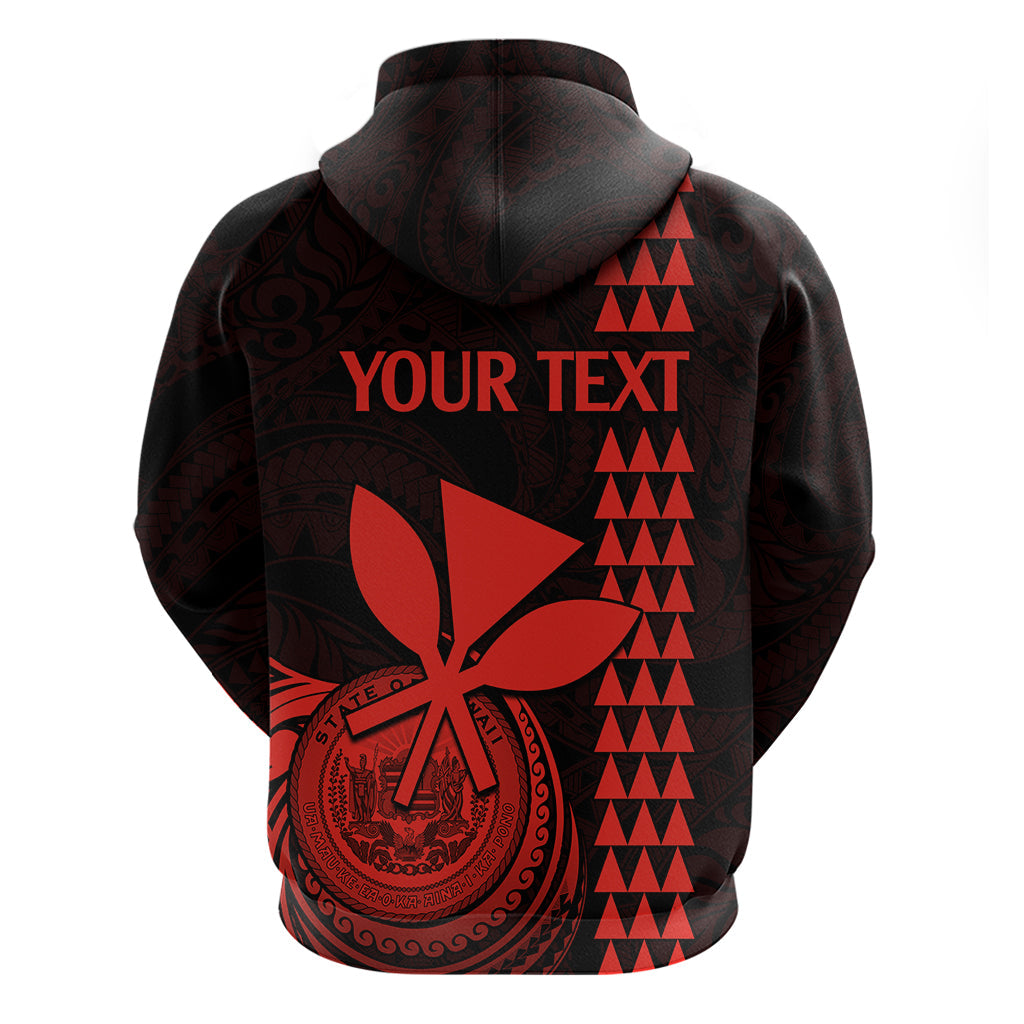 Custom Hawaii Hoodie King Kamehameha - Red LT9