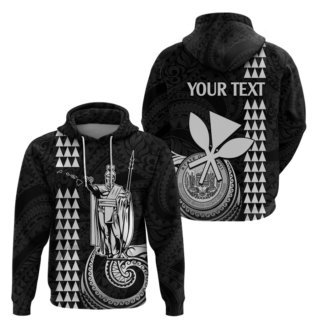 Custom Hawaii Hoodie King Kamehameha - White LT9