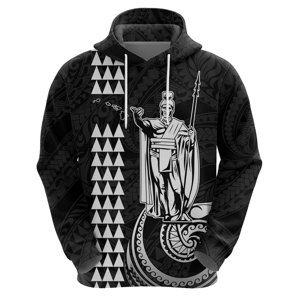 Custom Hawaii Hoodie King Kamehameha - White LT9