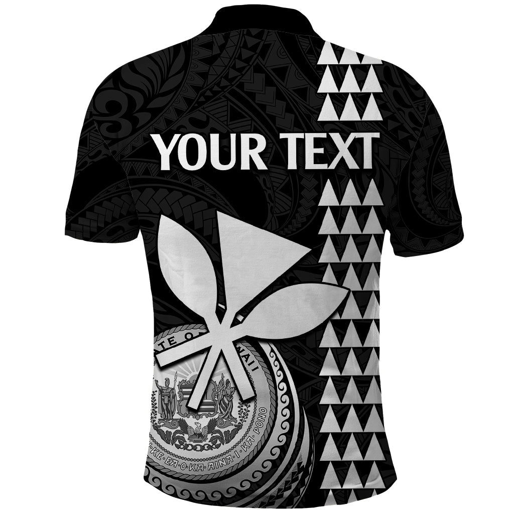 Custom Hawaii Polo Shirt King Kamehameha - White LT9