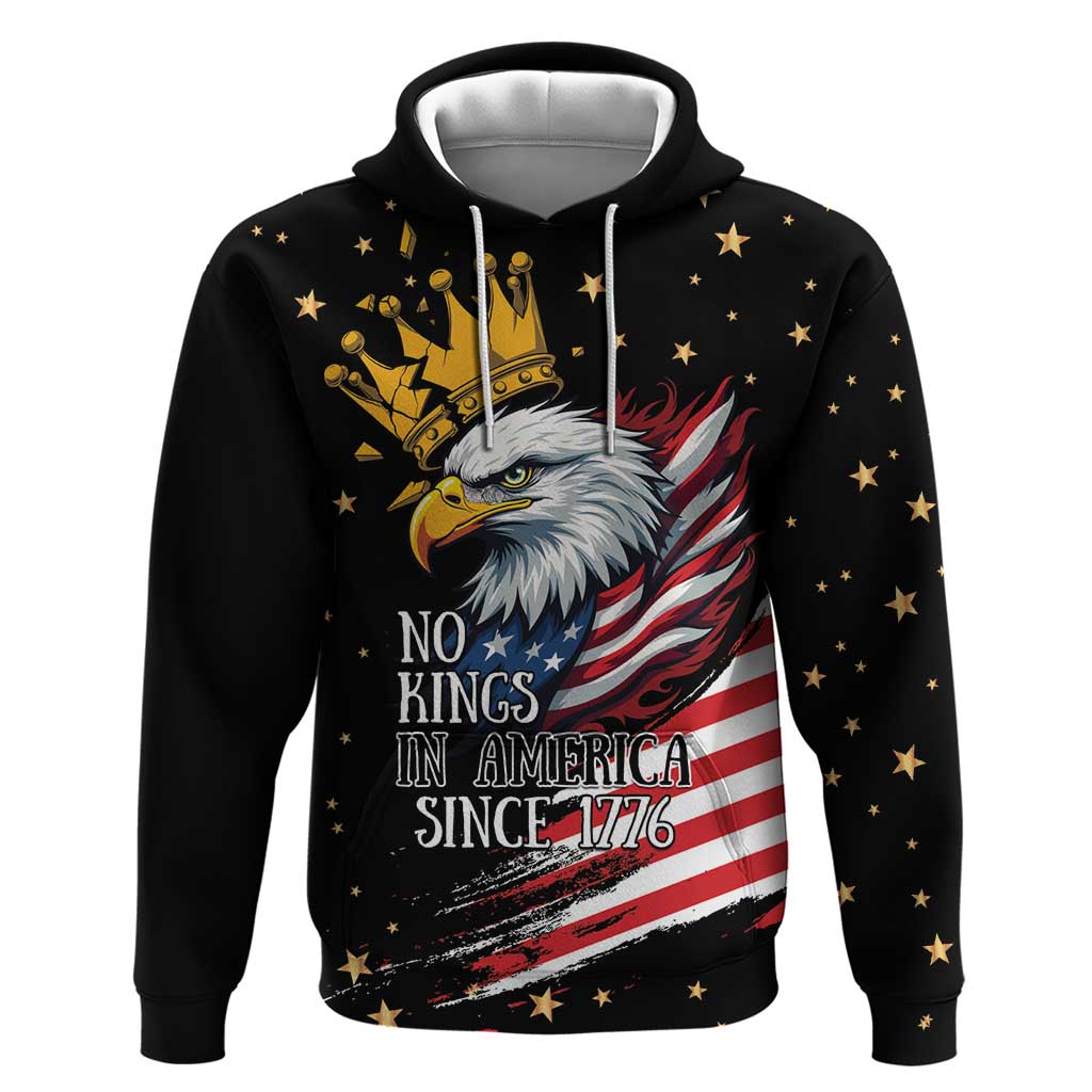 No Kings In America Since 1776 Hoodie We The People USA Flag LT9