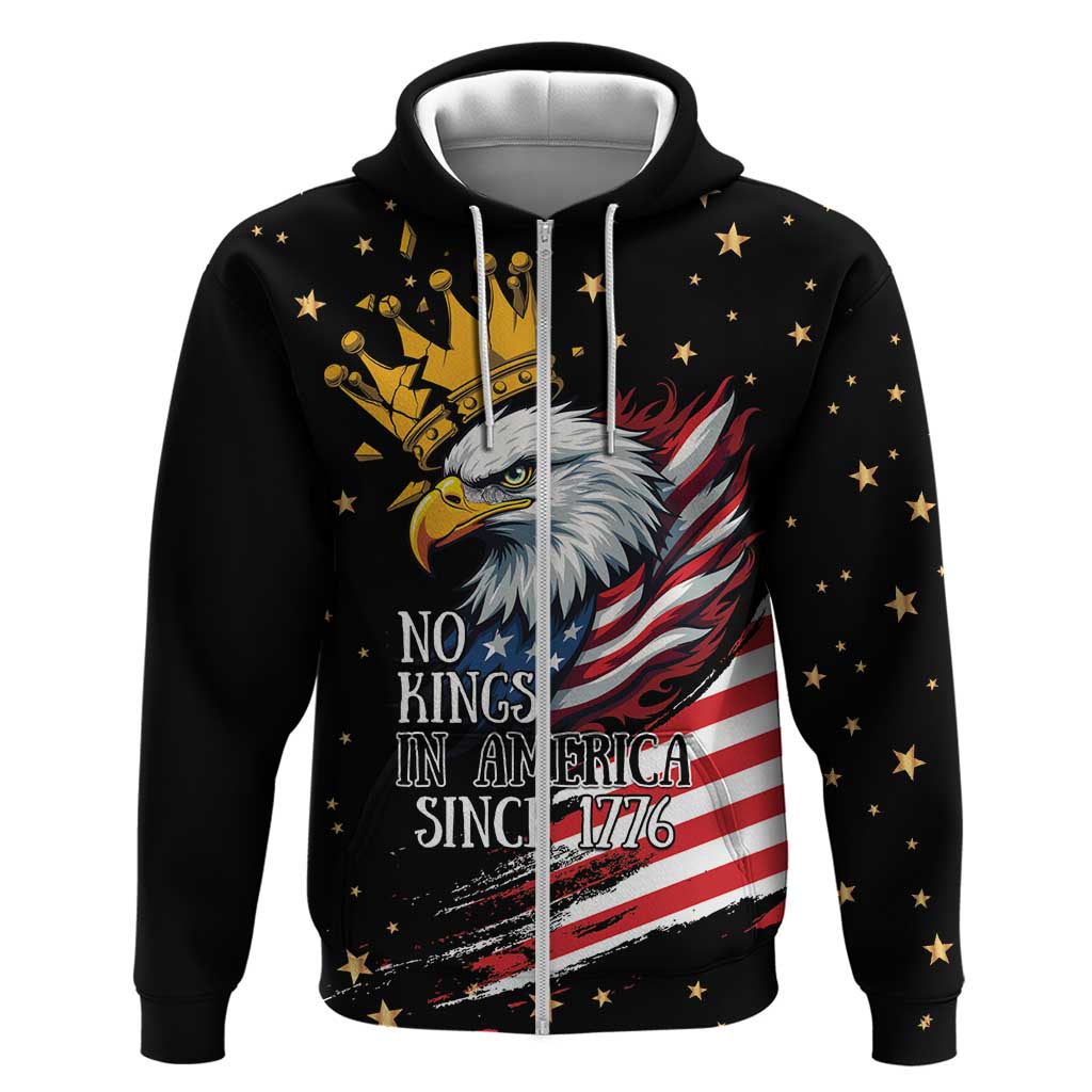 No Kings In America Since 1776 Hoodie We The People USA Flag LT9