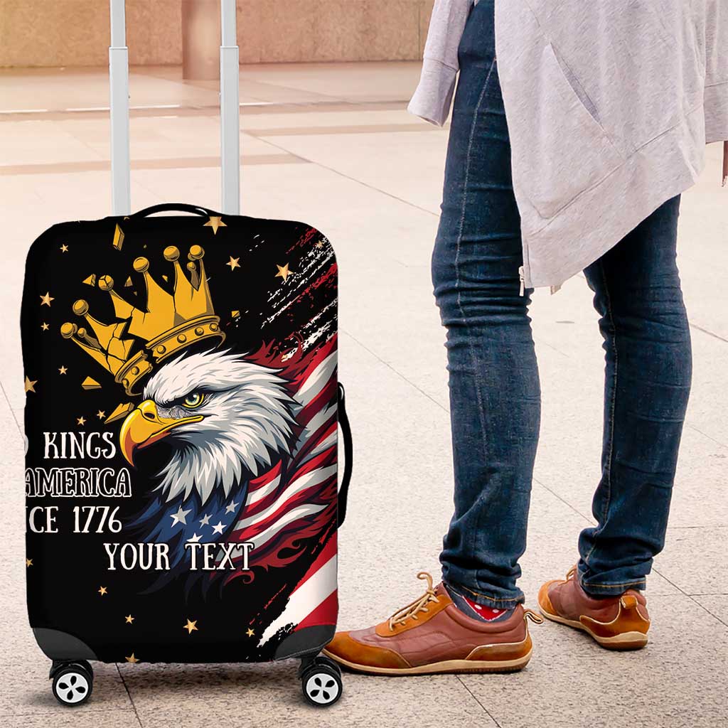 No Kings In America Since 1776 Luggage Cover We The People USA Flag LT9