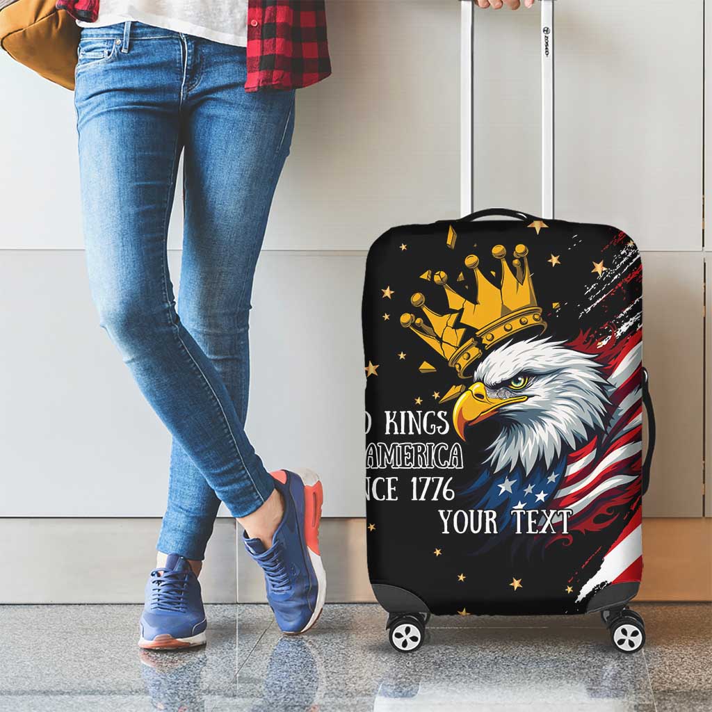 No Kings In America Since 1776 Luggage Cover We The People USA Flag LT9