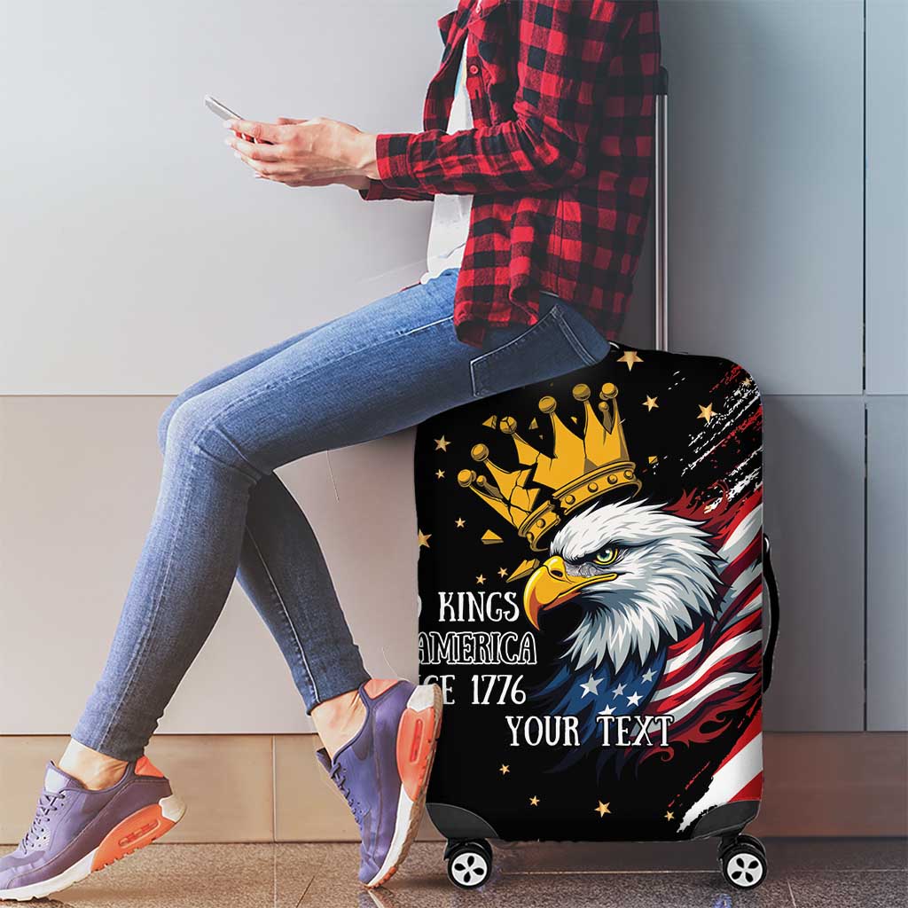 No Kings In America Since 1776 Luggage Cover We The People USA Flag LT9