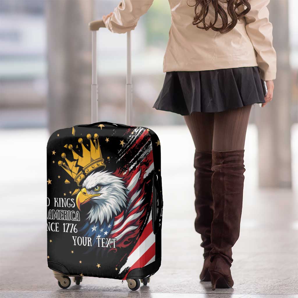 No Kings In America Since 1776 Luggage Cover We The People USA Flag LT9
