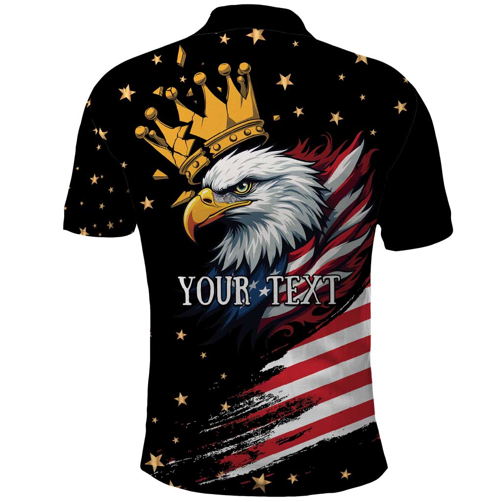 No Kings In America Since 1776 Polo Shirt We The People USA Flag LT9