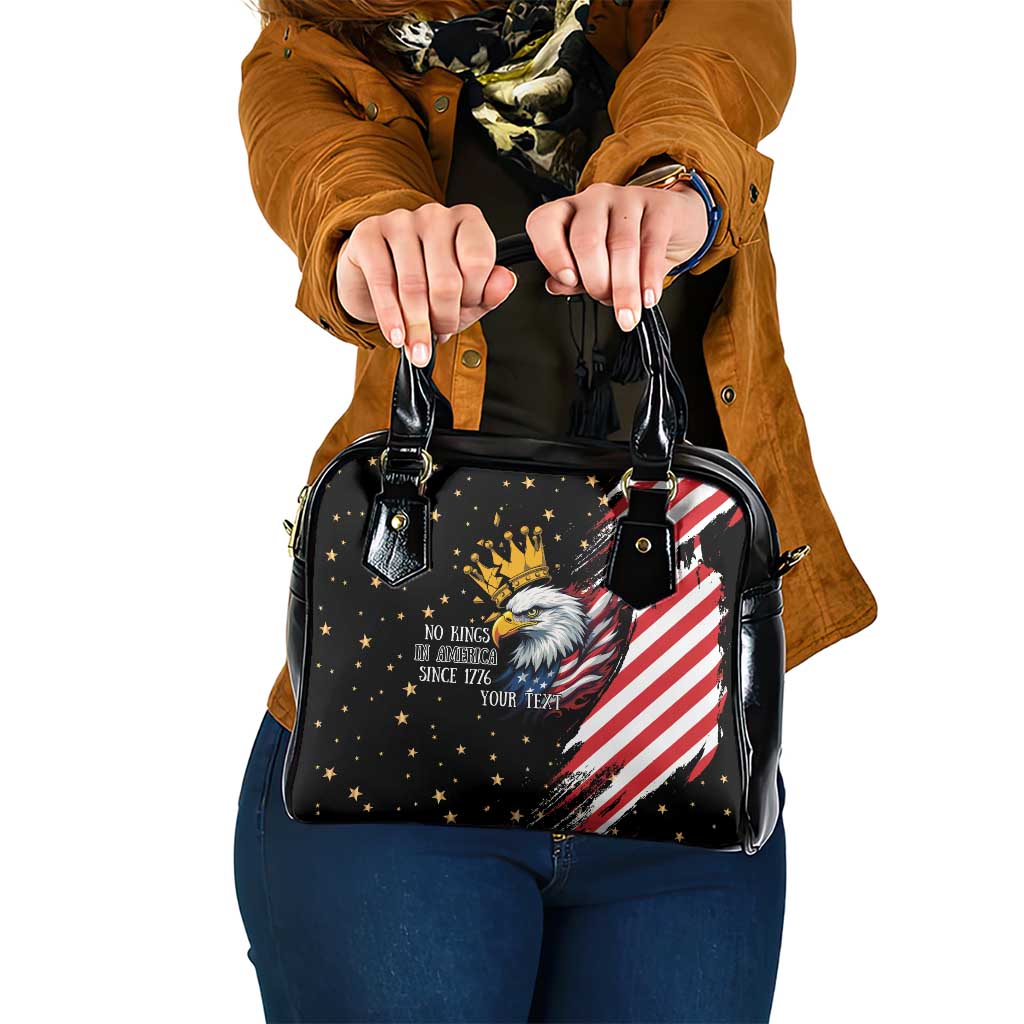 No Kings In America Since 1776 Shoulder Handbag We The People USA Flag LT9