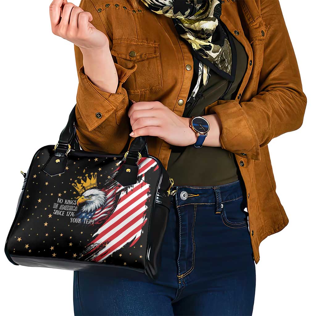 No Kings In America Since 1776 Shoulder Handbag We The People USA Flag LT9