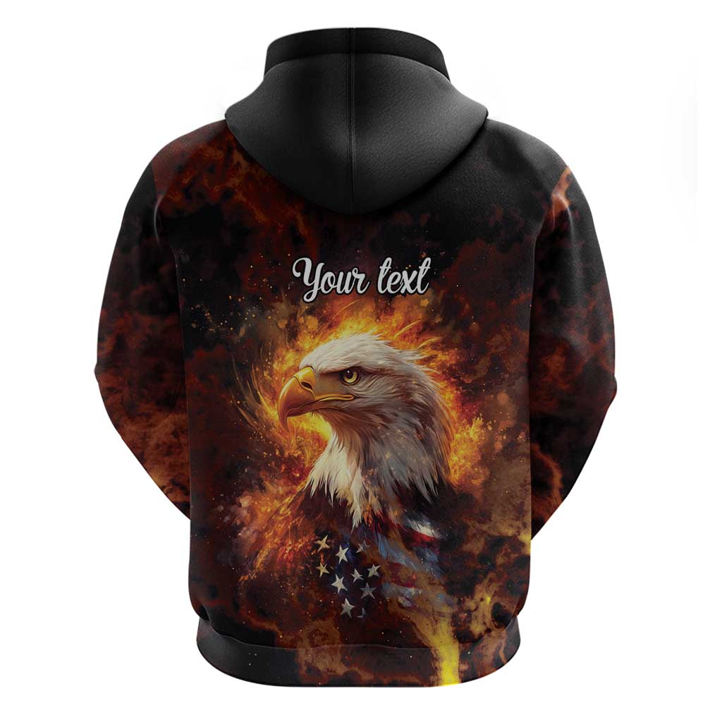 We The People Since 1776 Hoodie USA Flag Flame Eagle LT9
