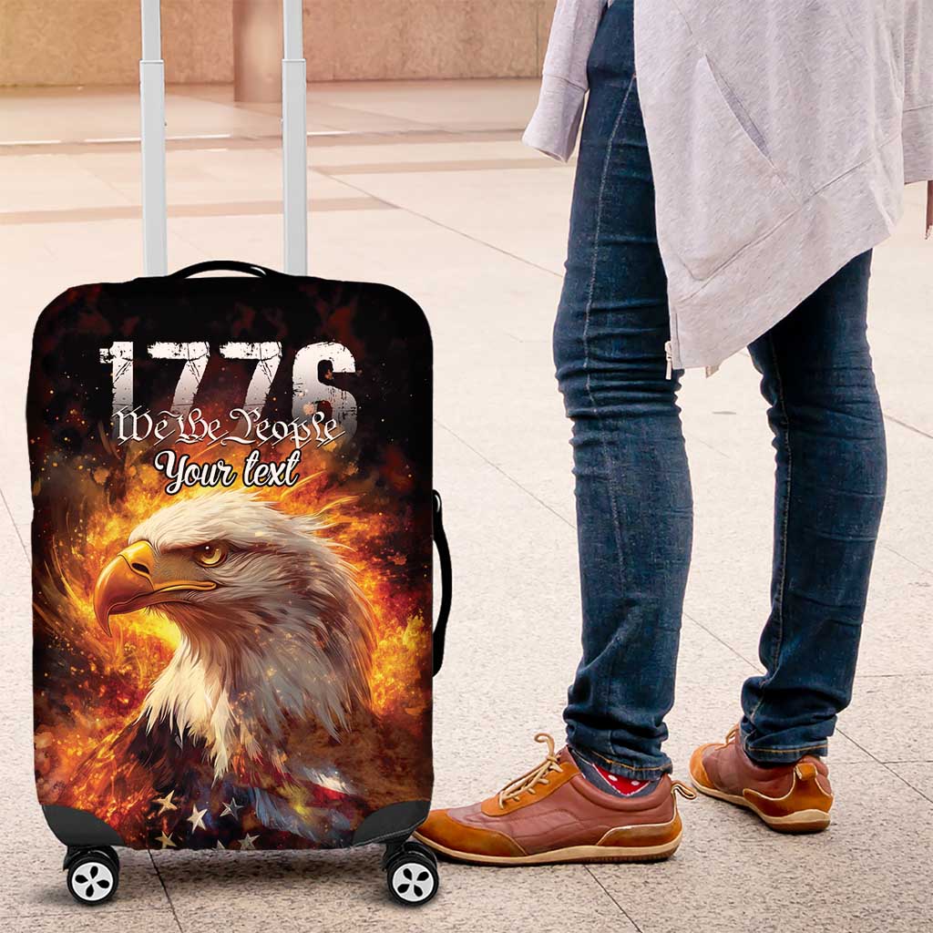 We The People Since 1776 Luggage Cover USA Flag Flame Eagle LT9
