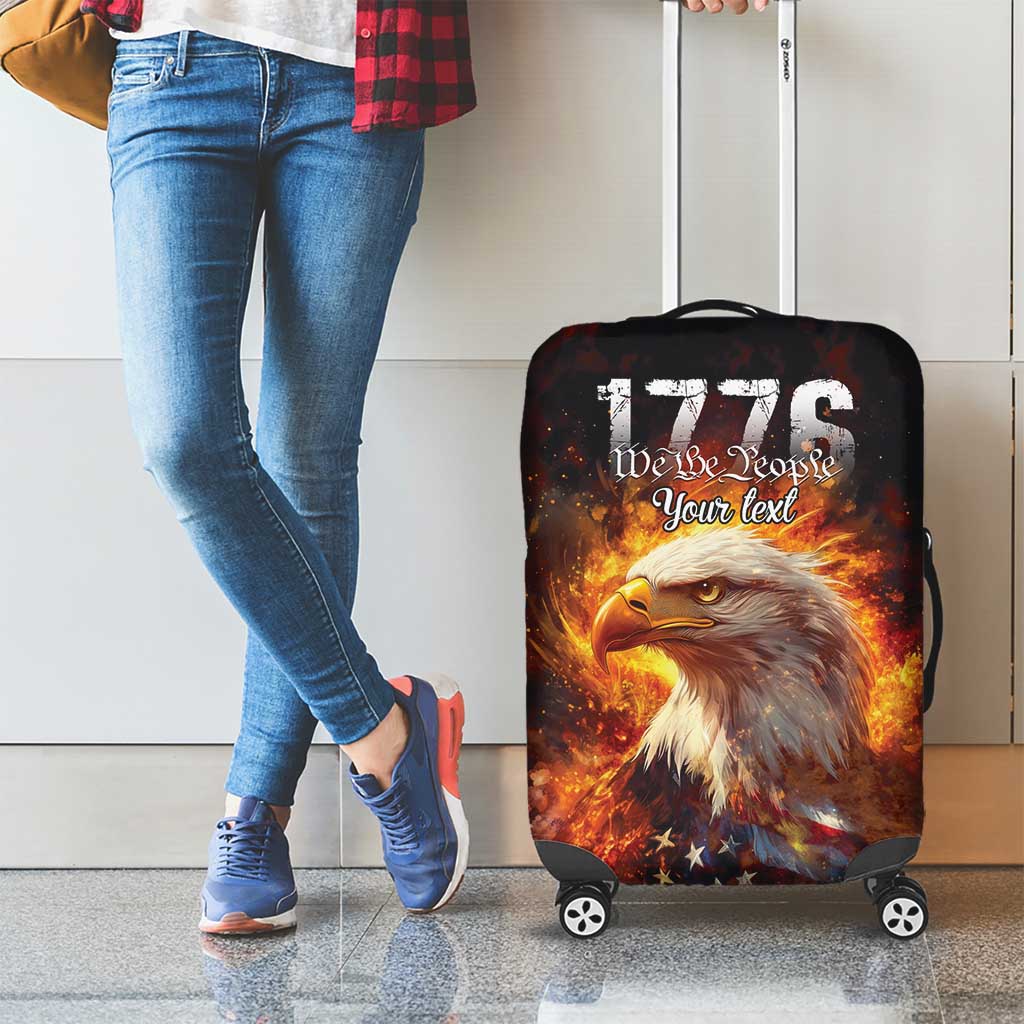 We The People Since 1776 Luggage Cover USA Flag Flame Eagle LT9