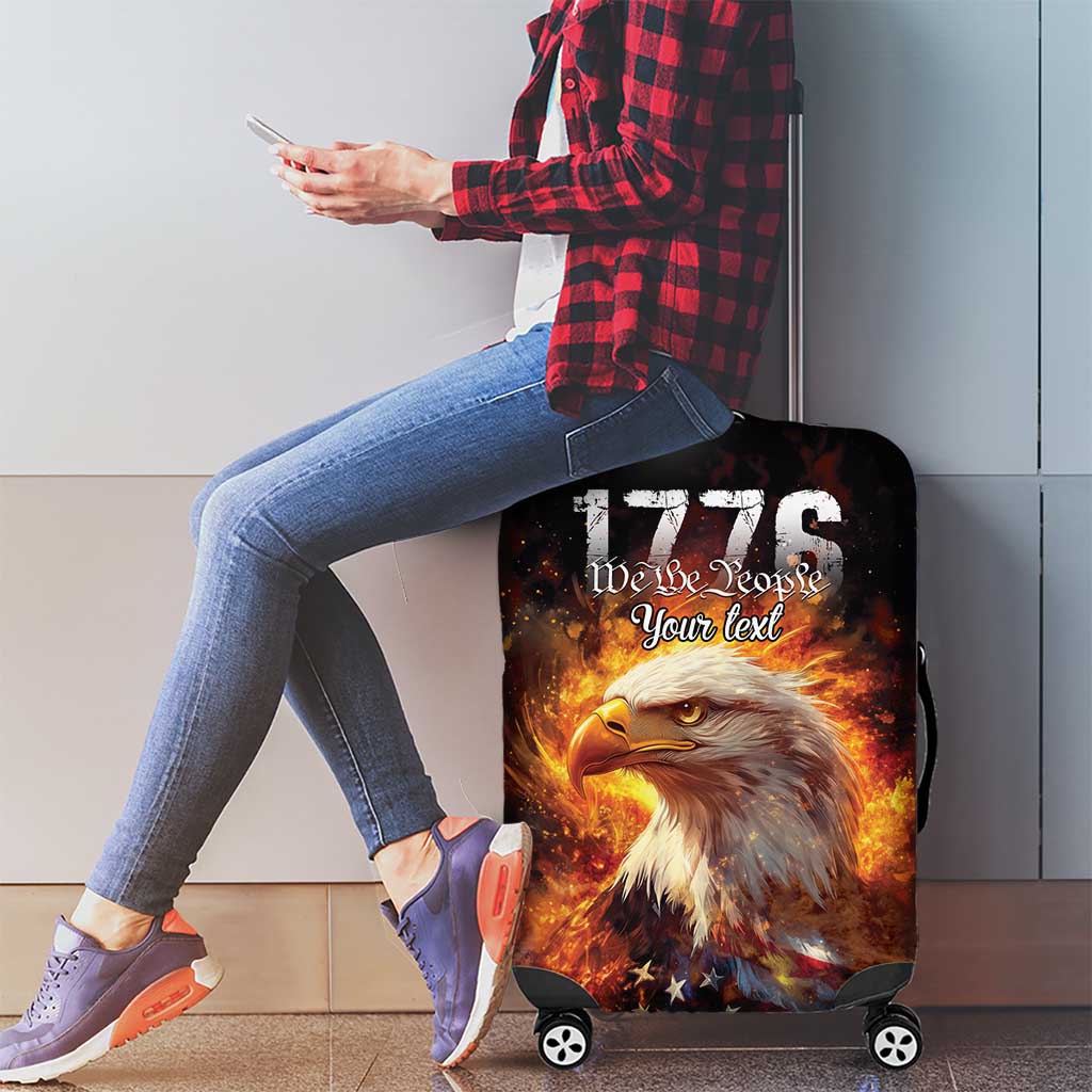 We The People Since 1776 Luggage Cover USA Flag Flame Eagle LT9