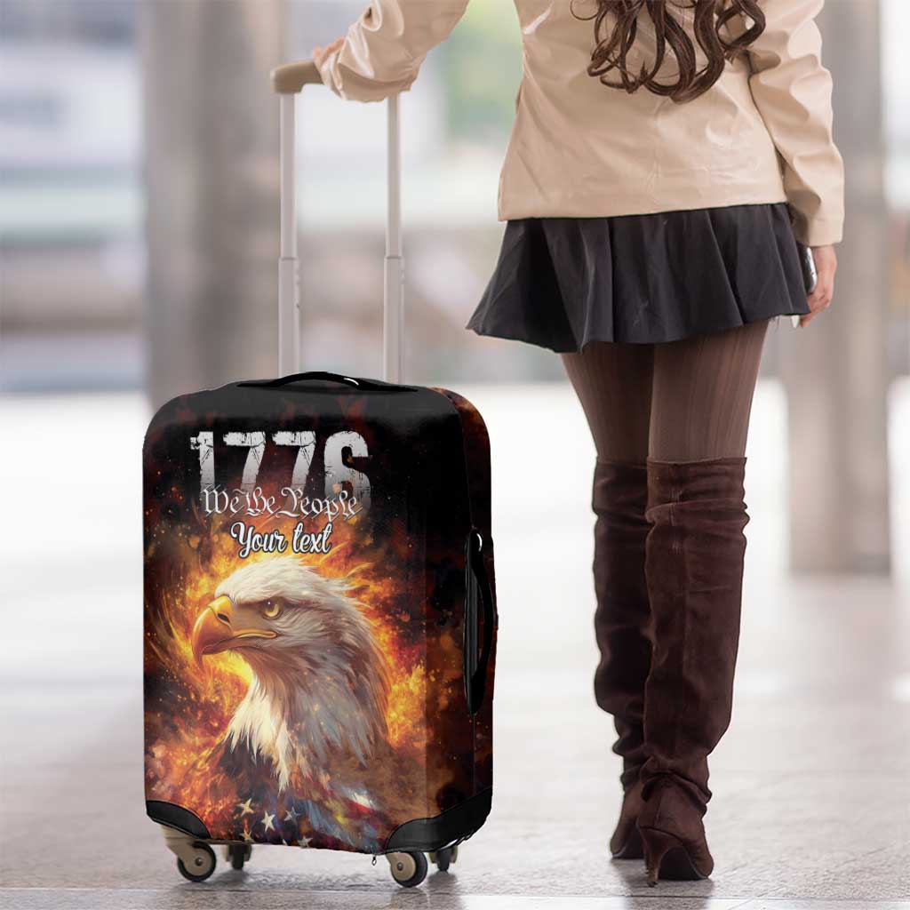 We The People Since 1776 Luggage Cover USA Flag Flame Eagle LT9