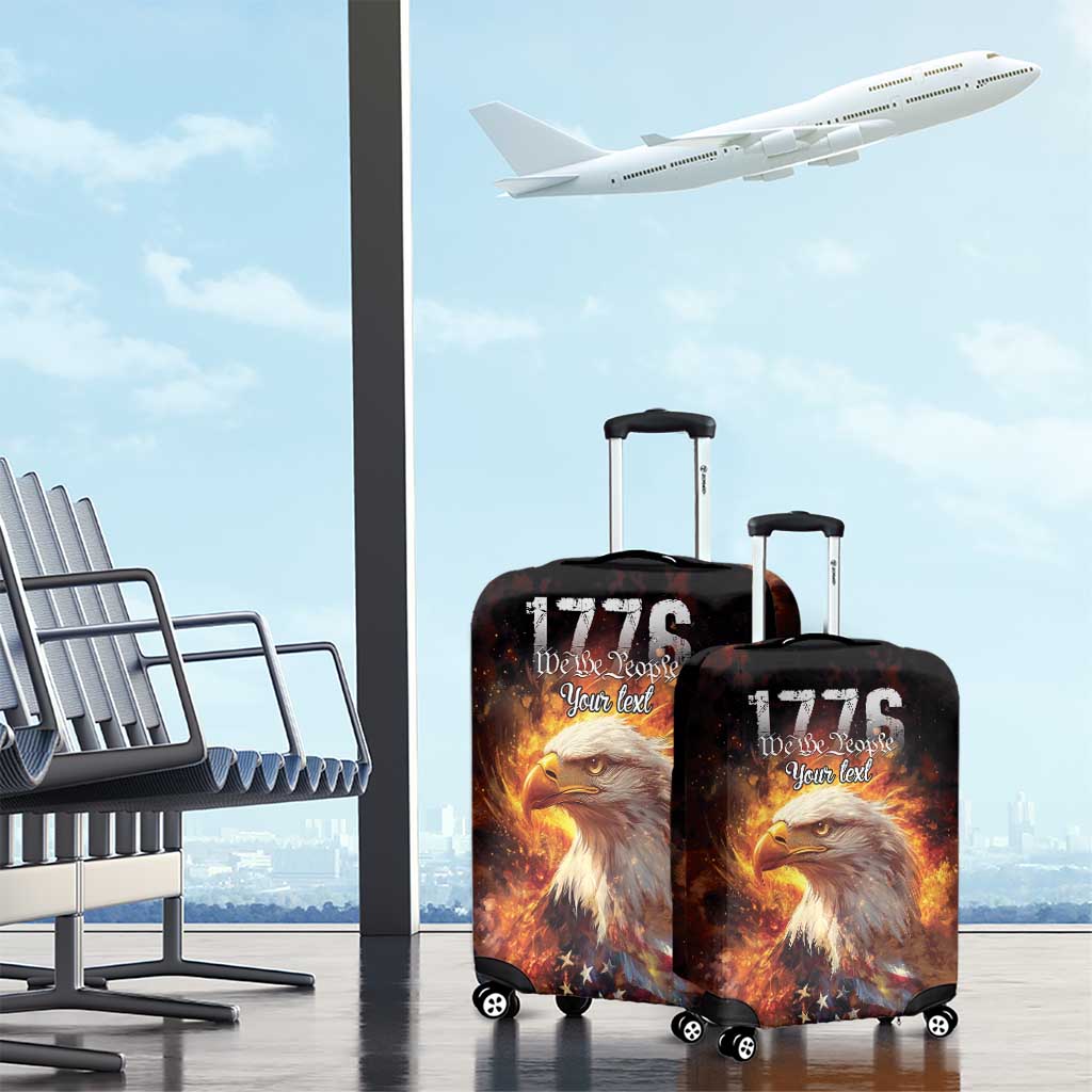 We The People Since 1776 Luggage Cover USA Flag Flame Eagle LT9