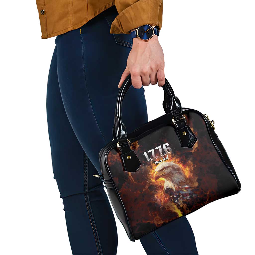 We The People Since 1776 Shoulder Handbag USA Flag Flame Eagle LT9