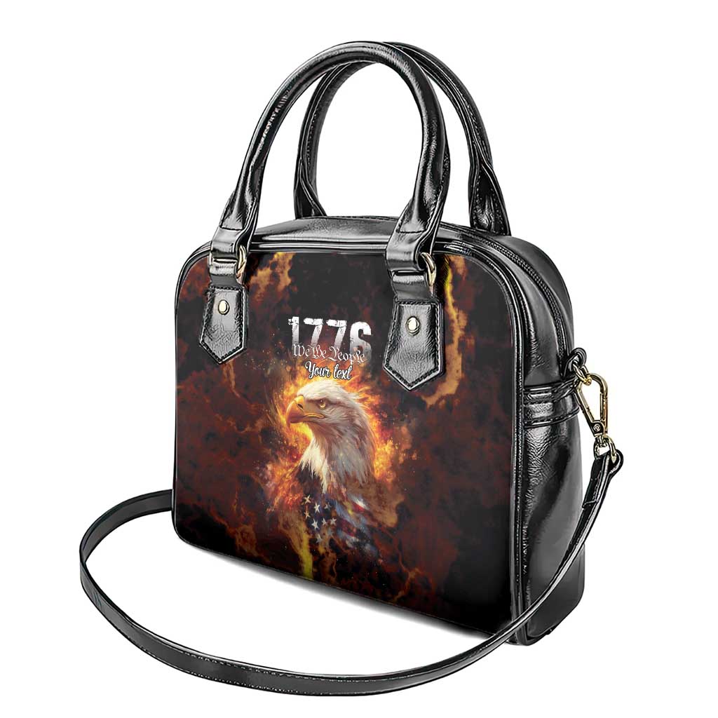 We The People Since 1776 Shoulder Handbag USA Flag Flame Eagle LT9