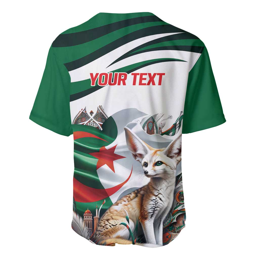 Algeria Fennec Fox Personalized Baseball Jersey with Algerian Culture and Nature LT9