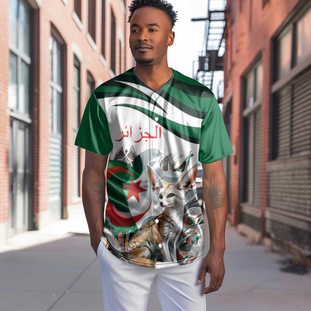 Algeria Fennec Fox Personalized Baseball Jersey with Algerian Culture and Nature LT9