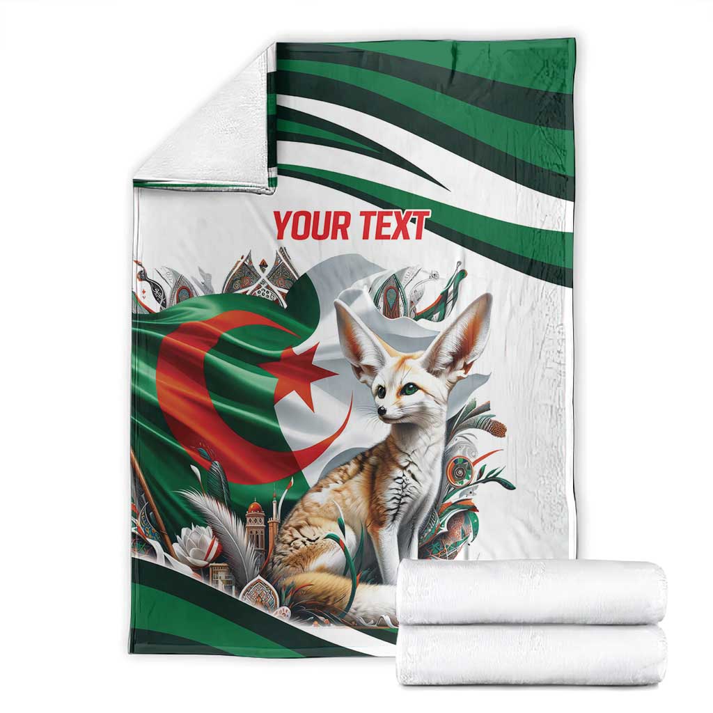 Algeria Fennec Fox Personalized Blanket with Algerian Culture and Nature LT9