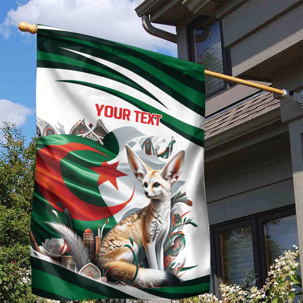 Algeria Fennec Fox Personalized Garden Flag with Algerian Culture and Nature LT9