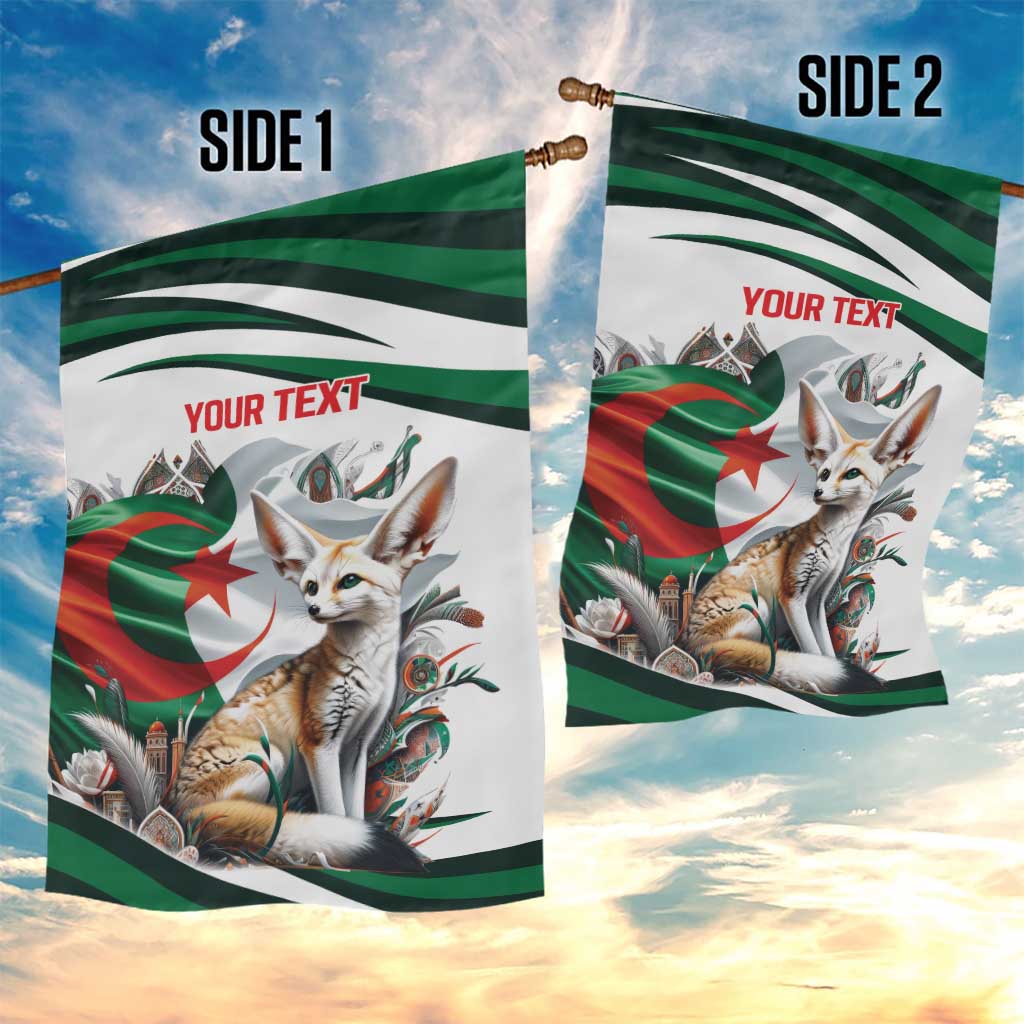 Algeria Fennec Fox Personalized Garden Flag with Algerian Culture and Nature LT9