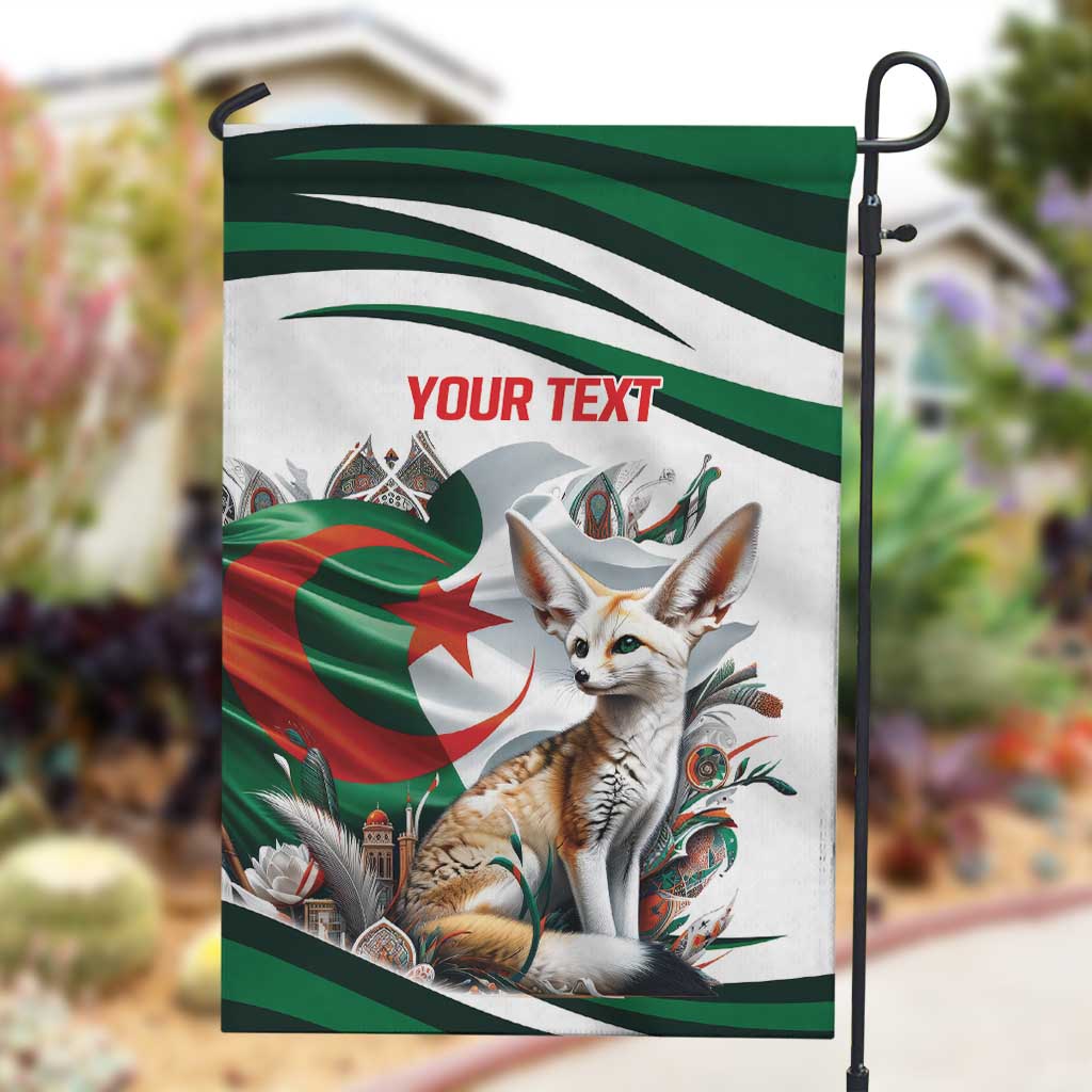Algeria Fennec Fox Personalized Garden Flag with Algerian Culture and Nature LT9