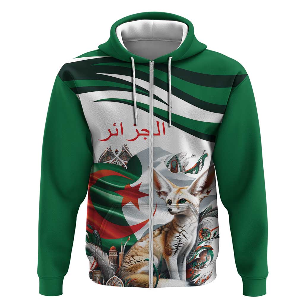 Algeria Fennec Fox Personalized Hoodie with Algerian Culture and Nature LT9