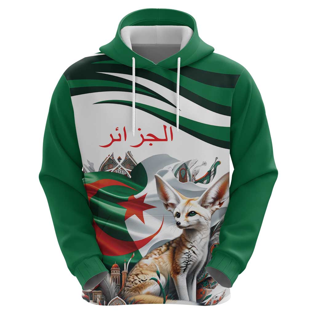 Algeria Fennec Fox Personalized Hoodie with Algerian Culture and Nature LT9