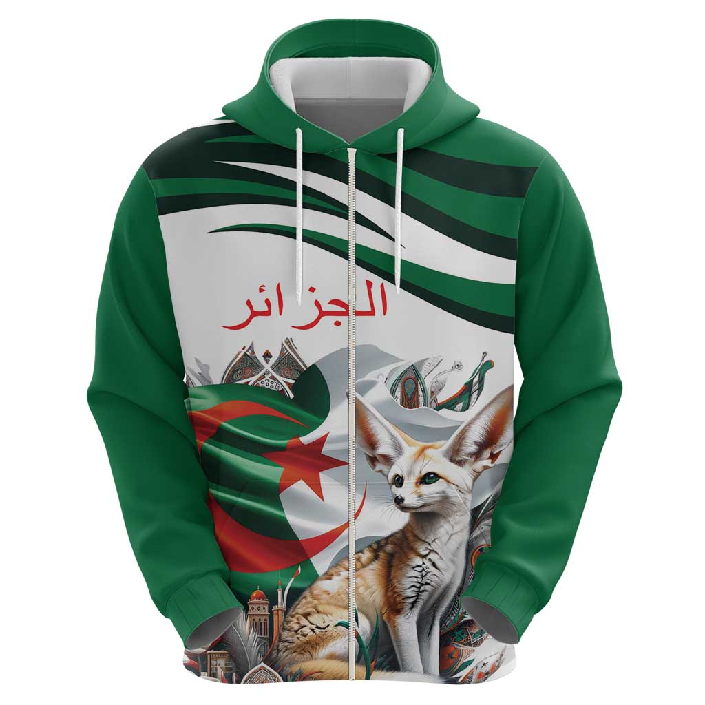 Algeria Fennec Fox Personalized Hoodie with Algerian Culture and Nature LT9