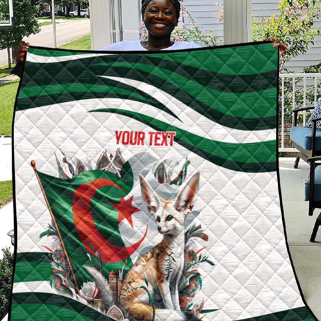 Algeria Fennec Fox Personalized Quilt with Algerian Culture and Nature LT9