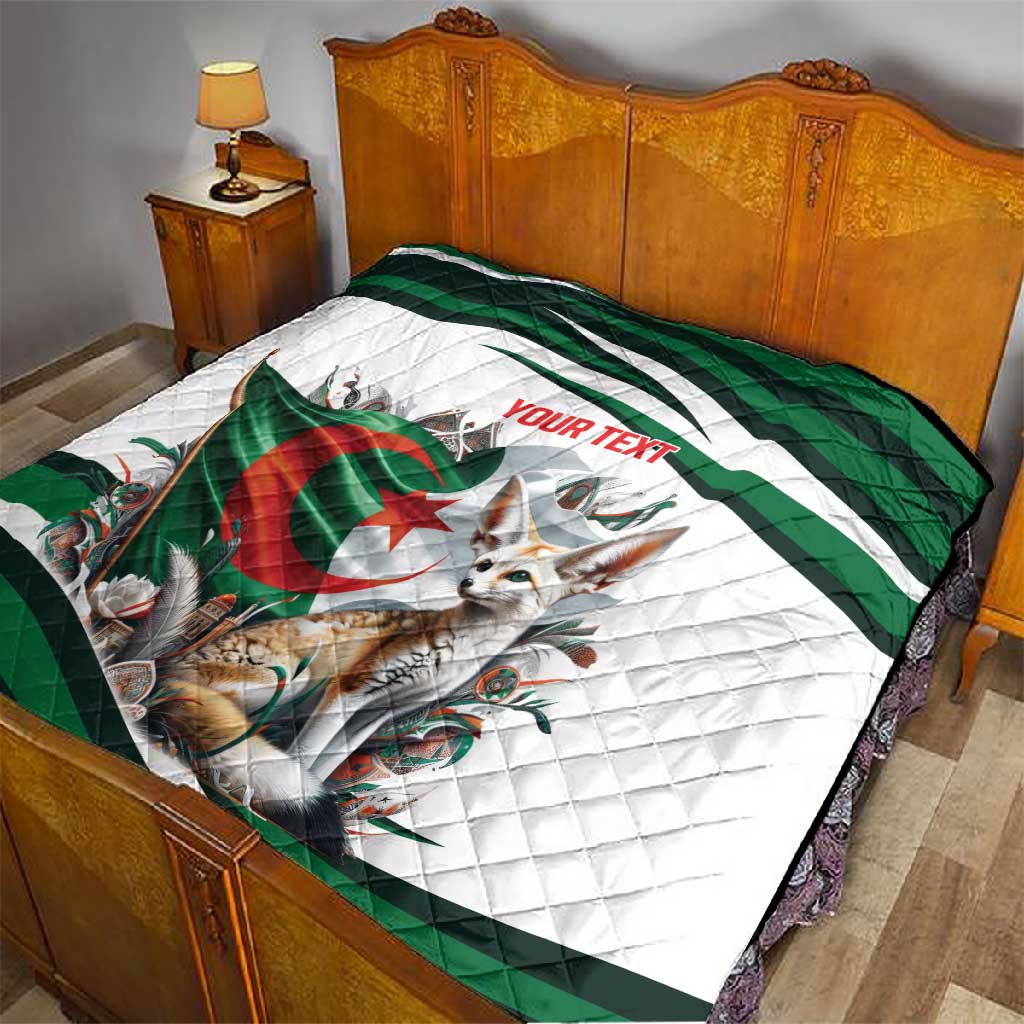 Algeria Fennec Fox Personalized Quilt with Algerian Culture and Nature LT9