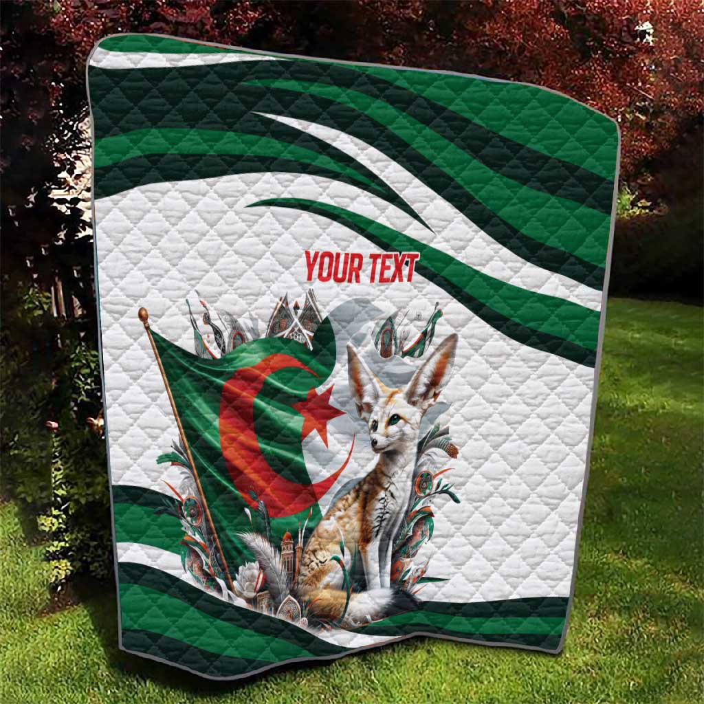 Algeria Fennec Fox Personalized Quilt with Algerian Culture and Nature LT9